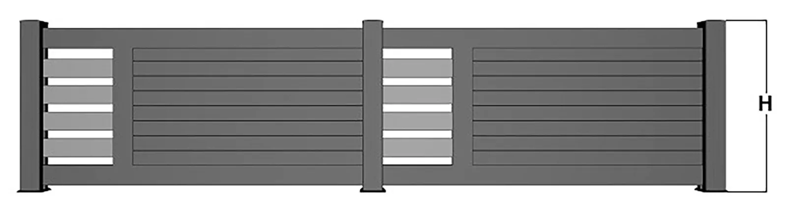 Portail alu gamme design Bplast 11